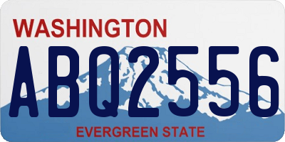 WA license plate ABQ2556