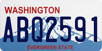 WA license plate ABQ2591