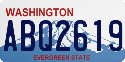 WA license plate ABQ2619
