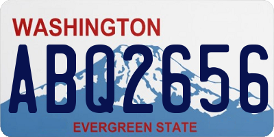 WA license plate ABQ2656