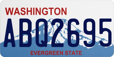 WA license plate ABQ2695