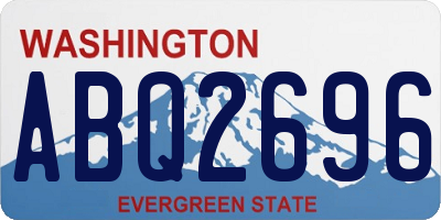 WA license plate ABQ2696