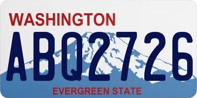 WA license plate ABQ2726