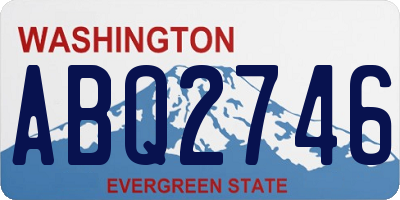 WA license plate ABQ2746