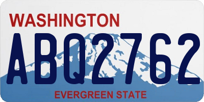 WA license plate ABQ2762