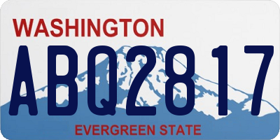 WA license plate ABQ2817