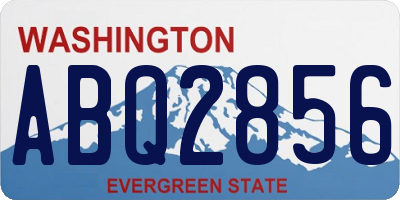 WA license plate ABQ2856
