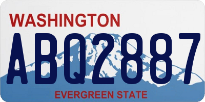 WA license plate ABQ2887