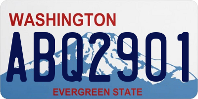 WA license plate ABQ2901
