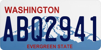 WA license plate ABQ2941