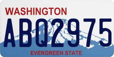 WA license plate ABQ2975