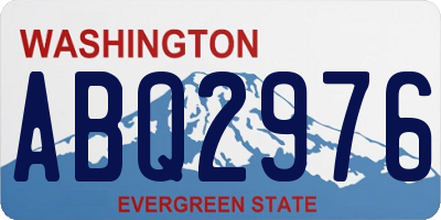 WA license plate ABQ2976