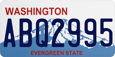 WA license plate ABQ2995
