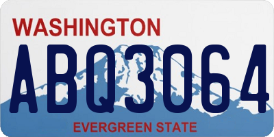 WA license plate ABQ3064
