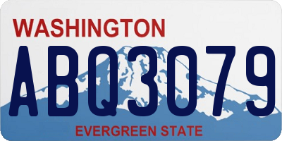 WA license plate ABQ3079