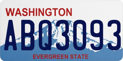 WA license plate ABQ3093