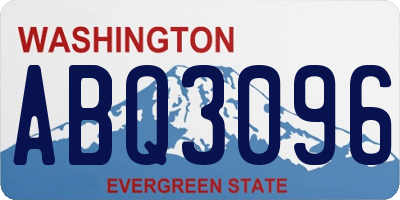WA license plate ABQ3096
