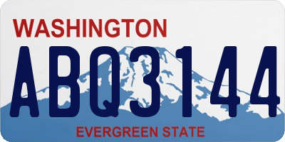 WA license plate ABQ3144