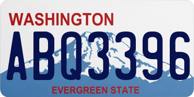 WA license plate ABQ3396