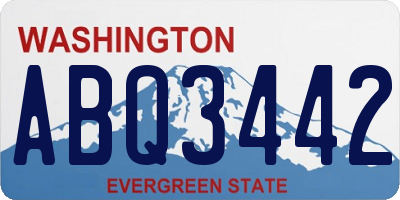 WA license plate ABQ3442