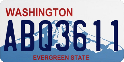 WA license plate ABQ3611