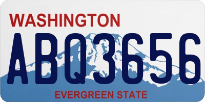 WA license plate ABQ3656