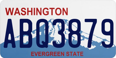 WA license plate ABQ3879