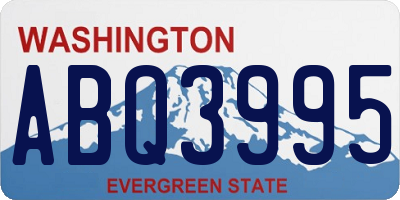 WA license plate ABQ3995