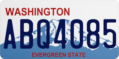 WA license plate ABQ4085