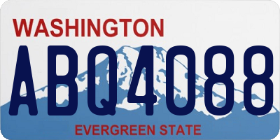 WA license plate ABQ4088