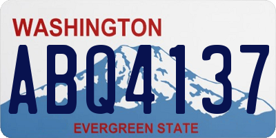WA license plate ABQ4137