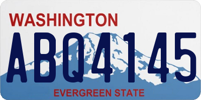 WA license plate ABQ4145