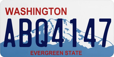 WA license plate ABQ4147