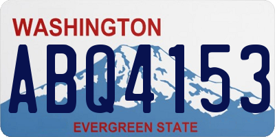 WA license plate ABQ4153