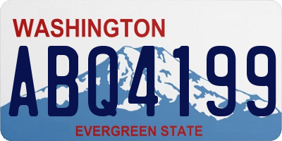WA license plate ABQ4199