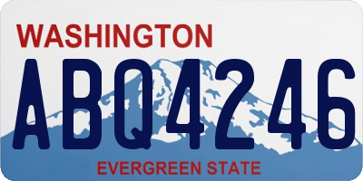 WA license plate ABQ4246