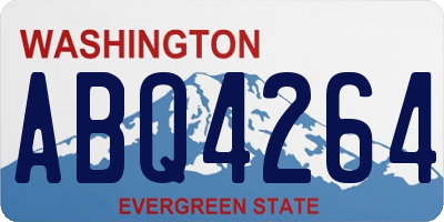 WA license plate ABQ4264