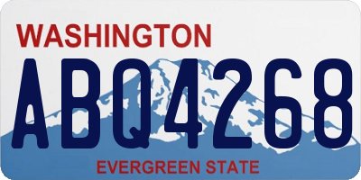 WA license plate ABQ4268