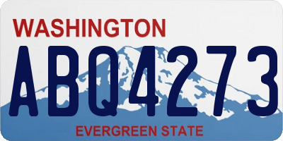 WA license plate ABQ4273