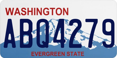 WA license plate ABQ4279