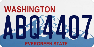 WA license plate ABQ4407