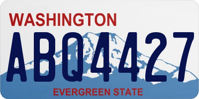 WA license plate ABQ4427