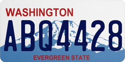 WA license plate ABQ4428