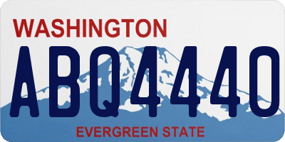 WA license plate ABQ4440