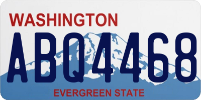 WA license plate ABQ4468