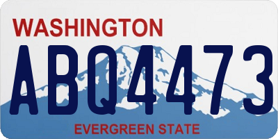 WA license plate ABQ4473
