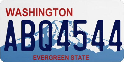 WA license plate ABQ4544