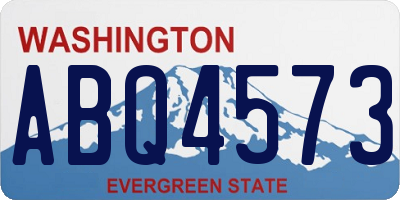 WA license plate ABQ4573