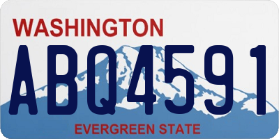 WA license plate ABQ4591