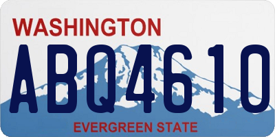 WA license plate ABQ4610